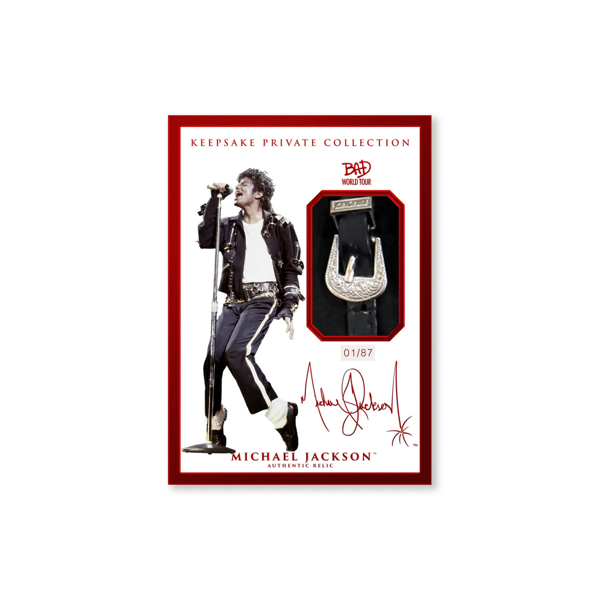 Keepsake Michael Jackson Bad World Hobby Box