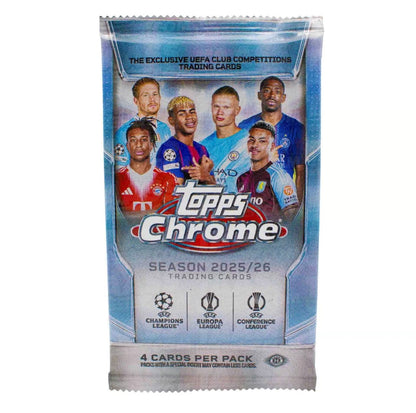 EINZELPACK - Topps Chrome UEFA Club Competitions 2025-26 - Hobby Box